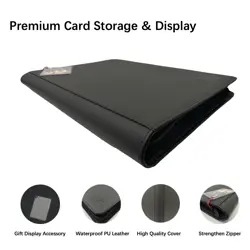 1000+ Pockets Trading Card Binder,16 Pockets Card Ablum Fit for MTG/TCG/Comma... - Image 3
