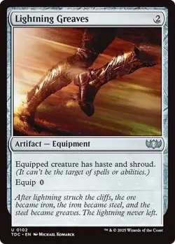 LIGHTNING GREAVES mtg NM-M Commander Tarkir Dragonstorm 1 Unc - Image 1