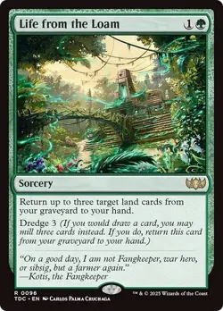 LIFE FROM THE LOAM mtg NM-M Commander Tarkir Dragonstorm 1 Rare - Image 1