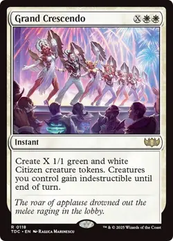 GRAND CRESCENDO mtg NM-M Commander Tarkir Dragonstorm 1 Rare - Image 1