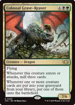 COLOSSAL GRAVE-REAVER mtg NM-M Commander Tarkir Dragonstorm 1 Rare - Image 1