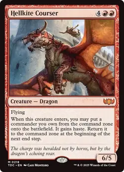 HELLKITE COURSER mtg NM-M Commander Tarkir Dragonstorm 1 Mythic - Image 1