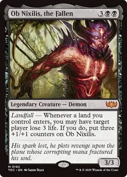 OB NIXILIS, THE FALLEN mtg NM-M Commander Tarkir Dragonstorm 1 Mythic - Image 1