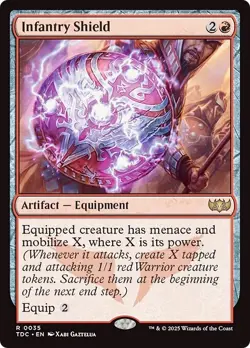 INFANTRY SHIELD mtg NM-M Commander Tarkir Dragonstorm 1 Rare - Image 1