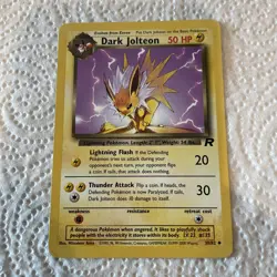 1999-2000 Pokemon WotC Dark Jolteon 38/82 Team Rocket Regular Uncommon - Image 1