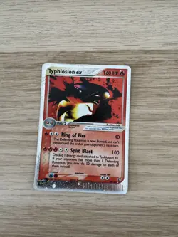 Pokemon Typhlosion EX Sandstorm 2003 Holo Ultra Rare Card 99/100 Heavily Played - Image 1
