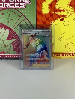 Rapid Strike Style Mustard (176/163) - Rainbow Rare Battle Styles - NM Pokemon - Image 1