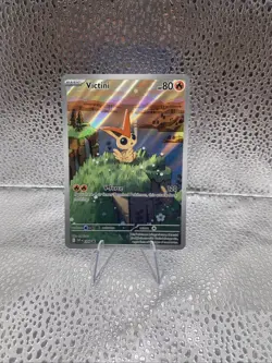 Pokemon Black Bolt / White Flare Victini SVP 208 Promo Illustration Rare NM 🔥 - Image 1