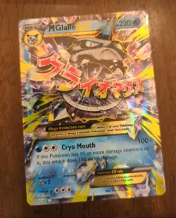 M Glalie EX 35/162 Breakthrough Pokemon Card ULTRA RARE 2015 Mega Near Mint - Image 1