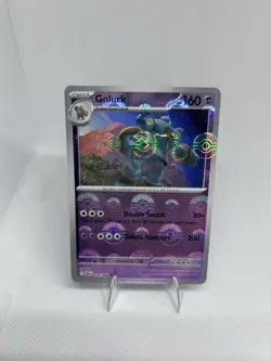 Pokemon Golurk 043/086 Masterball Reverse Holo Black Bolt S&V Pack Fresh - NM - Image 1