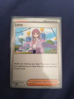 114/131 Lacey : Uncommon Card : Prismatic Evolutions : Pokemon TCG - Regular - Image 1