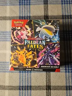 Brand New Pokemon Scarlet &Violet Paldean Fates Booster Bundle Sealed! - Image 1