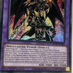 RED-EYES DARK DRAGOON PRISMATIC SECRET RARE Misprint 1ST MP22-EN264 MINT YUGIOH! - Image 5