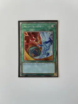 Yugioh Polymerization (B) HERO Art (Platinum Secret Rare) RA03-EN051 1st Ed NM - Image 1