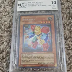 Blockman Limited Edition DPK-ENSE1 - BCCG 10 NM YuGiOh! Graded Yu-Gi-Oh! - Image 1