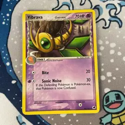 Vibrava 42/101 Non Holo EX Dragon Frontiers Set Pokemon Card Vintage 2006 NM - Image 1