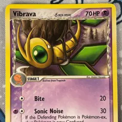Vibrava 42/101 Non Holo EX Dragon Frontiers Set Pokemon Card Vintage 2006 NM - Image 2