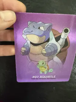 Vintage 1999 Pokemon Lenticular Card #07 Squirtle / #09 Blastoise 3D - Image 1