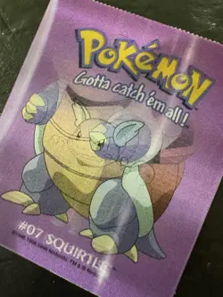 Vintage 1999 Pokemon Lenticular Card #07 Squirtle / #09 Blastoise 3D - Image 2