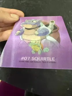 Vintage 1999 Pokemon Lenticular Card #07 Squirtle / #09 Blastoise 3D - Image 3