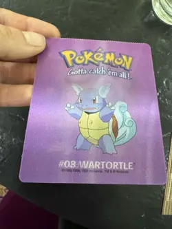 Vintage 1999 Pokemon Lenticular Card #07 Squirtle / #09 Blastoise 3D - Image 4
