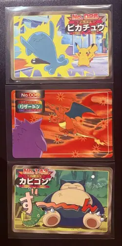 Pokemon Card Japanese Topsun Snorlax Charizard Pikachu - Image 1