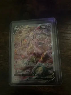 Pokemon TCG Evolving Skies Holo Card Espeon v Alternate Full Art 180/203SWSH07 - Image 1
