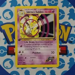 Sabrina's Kadabra 58/132 Gym Challenge 1st Edition Regular NM Pokemon Card - Image 1