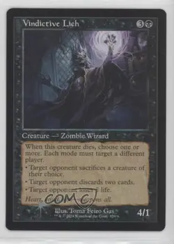 Retro Bonus Card - Vindictive Lich Foil Magic: Secret Lair Drop Series #856 - Image 1