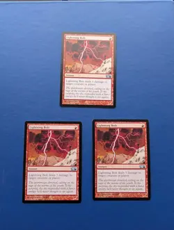 MTG Lightning Bolt X3: Core Set 2010 #146 - NM-MT - Image 1