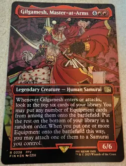 Gilgamesh, Master-at-Arms - #338 Foil (Borderless) Final Fantasy - Mtg - Image 1