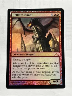 FOIL - MTG Hellkite Tyrant 111 - Creature Dragon 2013 - Image 1