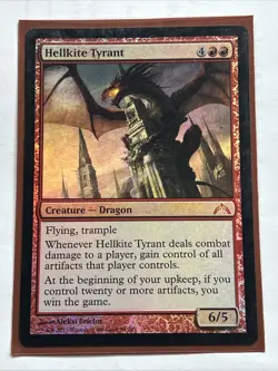 FOIL - MTG Hellkite Tyrant 111 - Creature Dragon 2013 - Image 3