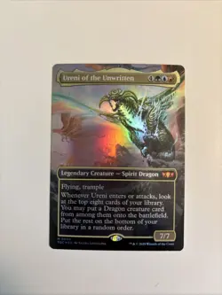 *FOIL* Ureni of the Unwritten (Borderless) - Tarkir: Dragonstorm MTG SHIPS FREE - Image 1