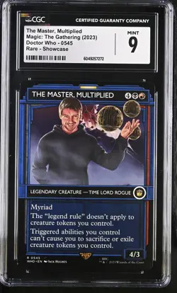 THE MASTER, MULTIPLIED Doctor Who Showcase Rare CGC 9 MTG EDH - Image 1