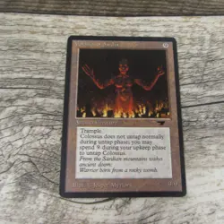 Magic The Gathering MTG Colossus Of Sardia Antiquites MP Good Ungraded - Image 1