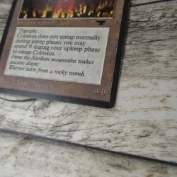 Magic The Gathering MTG Colossus Of Sardia Antiquites MP Good Ungraded - Image 5