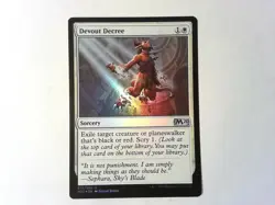 Foil Devout Decree Core Set 2020 - Magic the Gathering Mtg White - Image 1