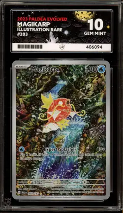Pokemon Magikarp Paldea Evolved Illustration Rare #203 ACE 10 Gem Mint - Image 1
