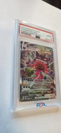 Pokemon Gengar VMAX Fusion Strike Secret Rare Full Alt Art #271 PSA 10 Gem Mint - Image 2