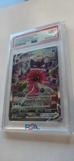 Pokemon Gengar VMAX Fusion Strike Secret Rare Full Alt Art #271 PSA 10 Gem Mint - Image 3