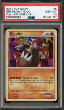 Pokemon Groudon Call of Legends Holo Rare #6 PSA 10 Gem Mint - Image 1