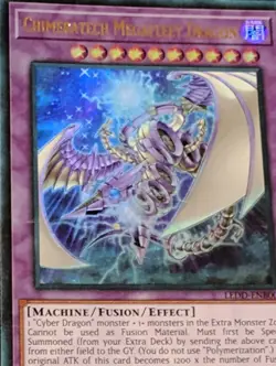 CHIMERATECH MEGAFLEET DRAGON ULTRA RARE LEDD-ENB00 Holo YUGIOH! Card TCG VLP/NM - Image 1