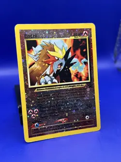 Pokemon Card Entei 34 Black Star Promo Movie Reverse Holo Rare HP SWIRL - Image 2