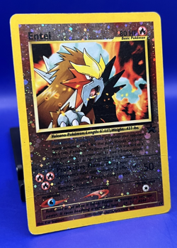 Pokemon Card Entei 34 Black Star Promo Movie Reverse Holo Rare HP SWIRL - Image 3