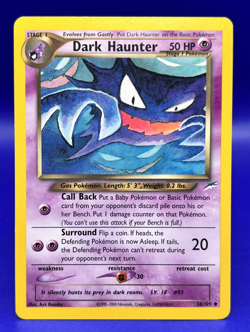 Pokemon Card Neo Destiny Dark Haunter 36/105 Uncommon Unlimited LP+ - Image 1