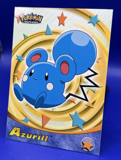 2003 Topps Pokemon Advanced Card Azurill #15 LP - Image 2