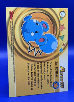 2003 Topps Pokemon Advanced Card Azurill #15 LP - Image 5