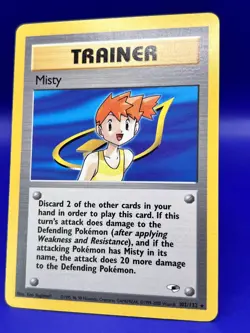 Pokemon Card Misty Gym Heroes 102/132 Unlimited Rare MP - Image 2