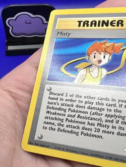Pokemon Card Misty Gym Heroes 102/132 Unlimited Rare MP - Image 3